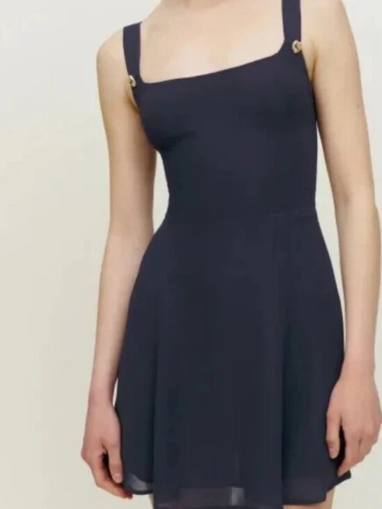 Reformation Dresses & Skirts - Reformation Tai Dress Navy - Size 10